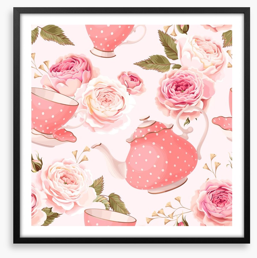 Pink rose tea