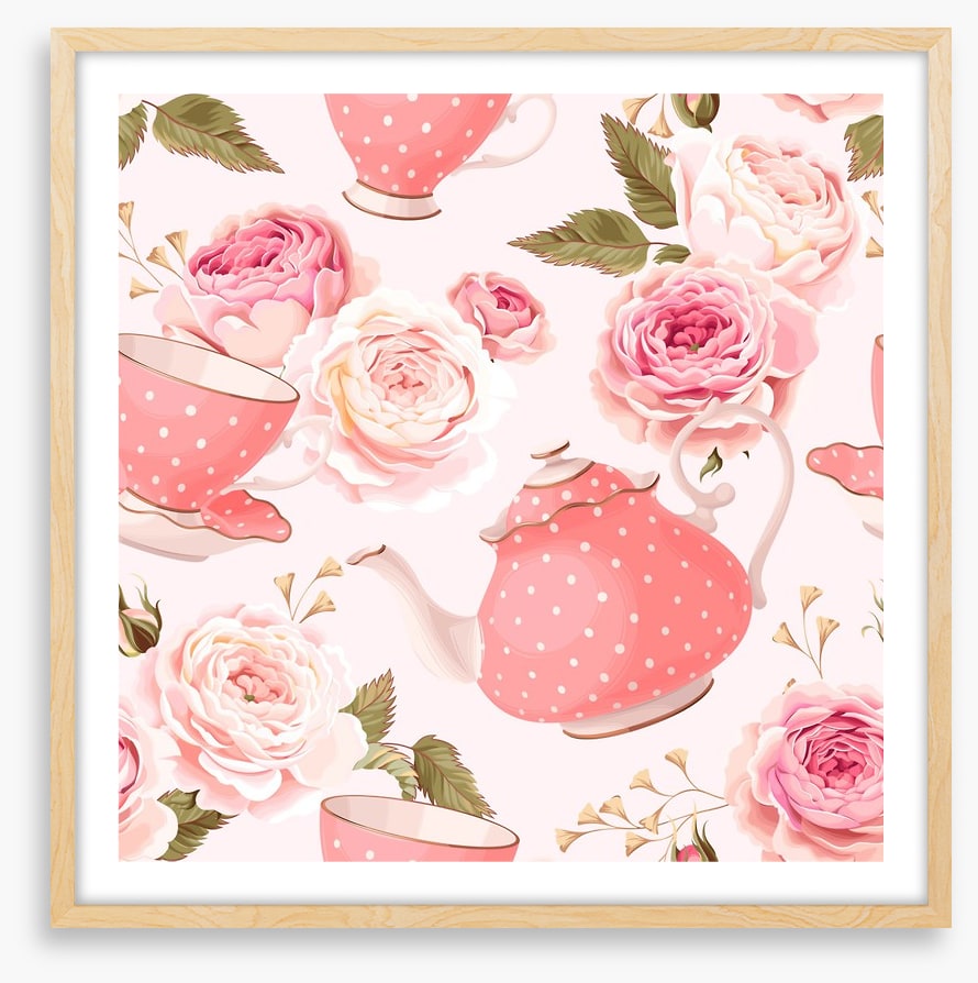 Pink rose tea