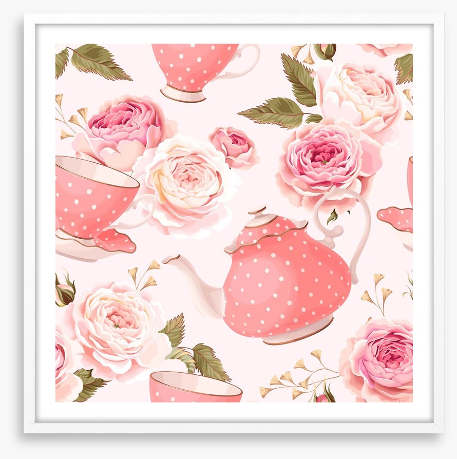 Pink rose tea