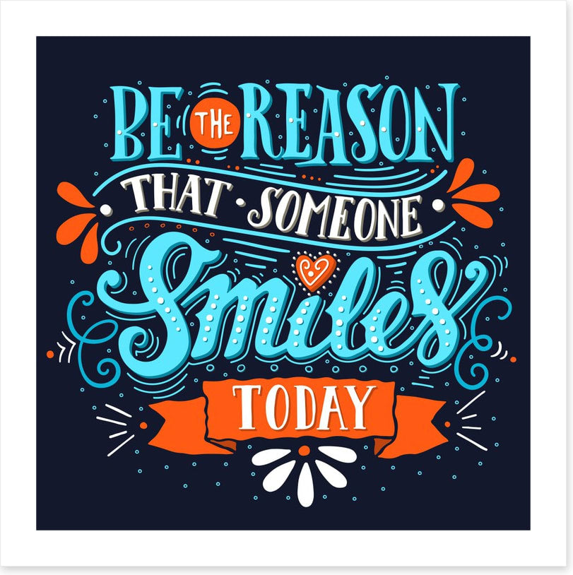 That someone smiles