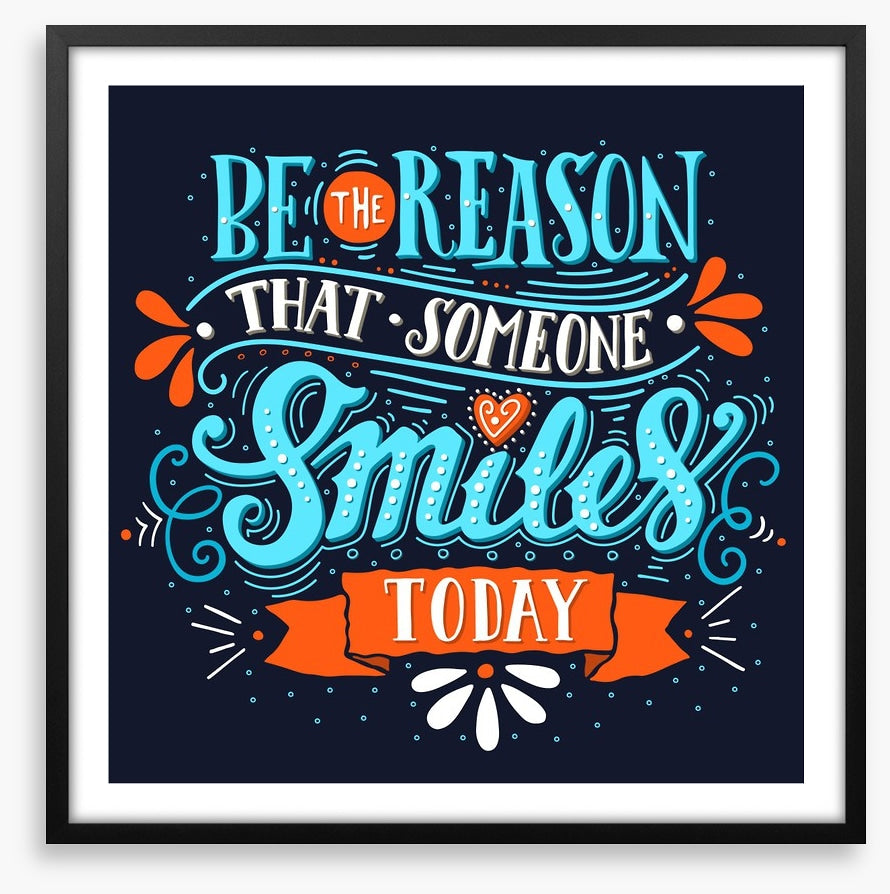 That someone smiles