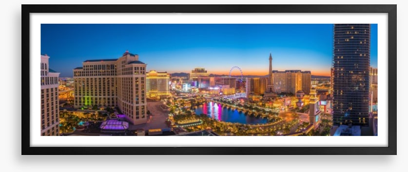 Las Vegas strip panorama