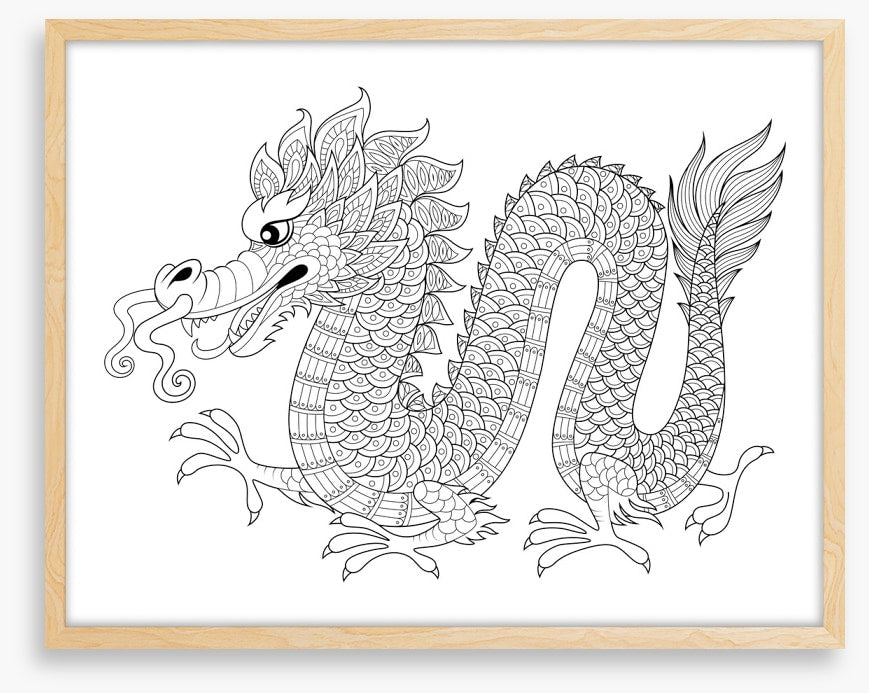 Colour me chinese dragon
