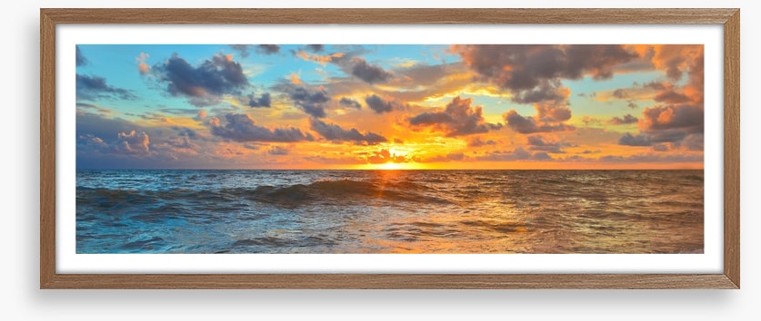 Setting sun panorama