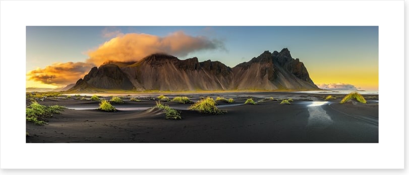 Volcanic Vestrahorn panorama
