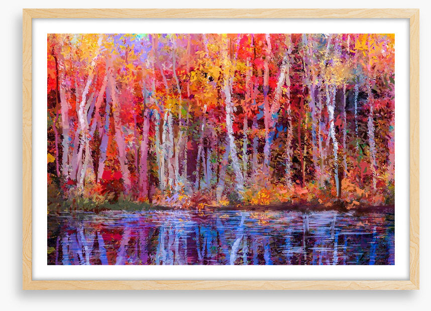 Aspens by the lake