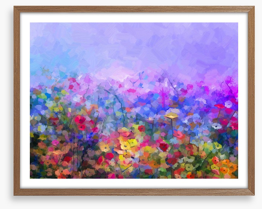 Dusk in the cosmos meadow