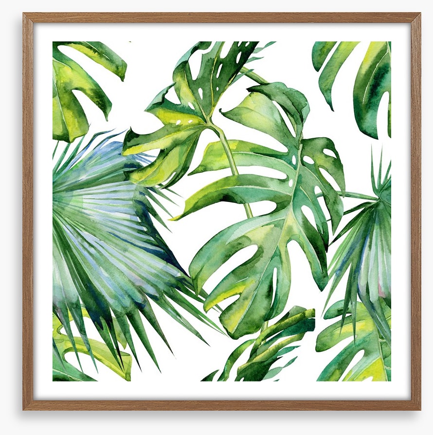 Tropical jungle leaves