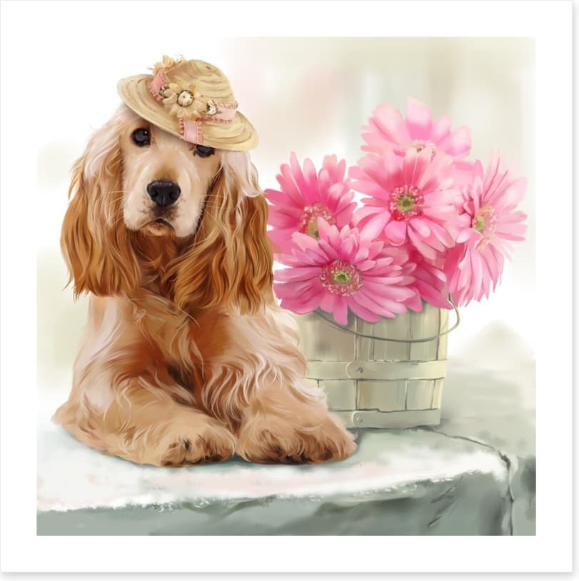Springtime spaniel