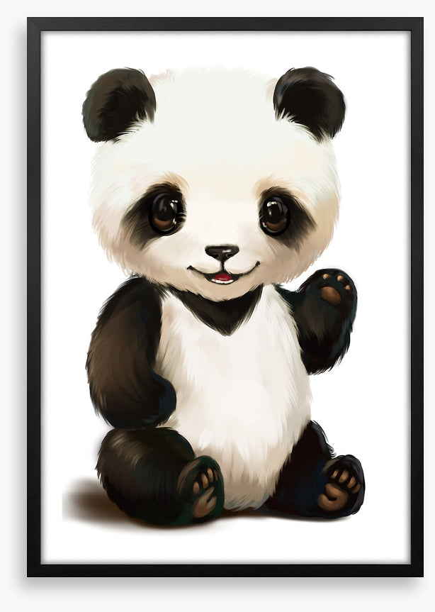 Little panda wave