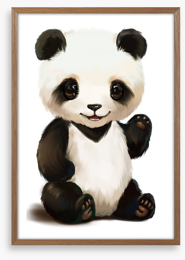 Little panda wave