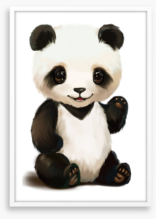 Little panda wave