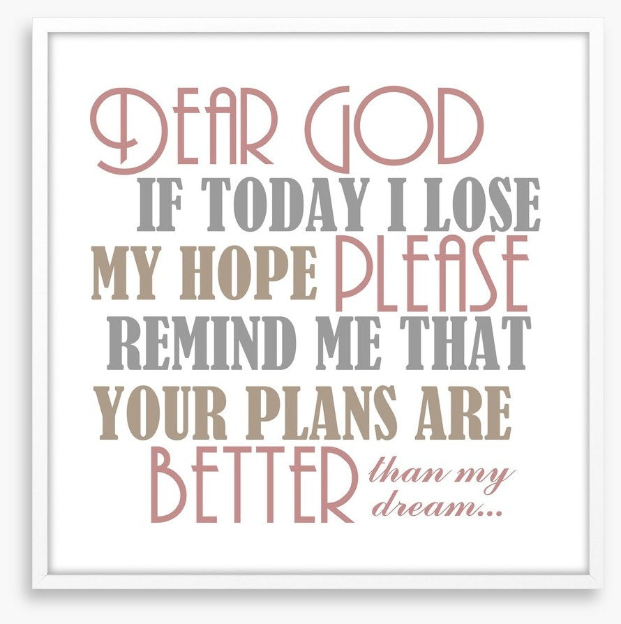 God plans better