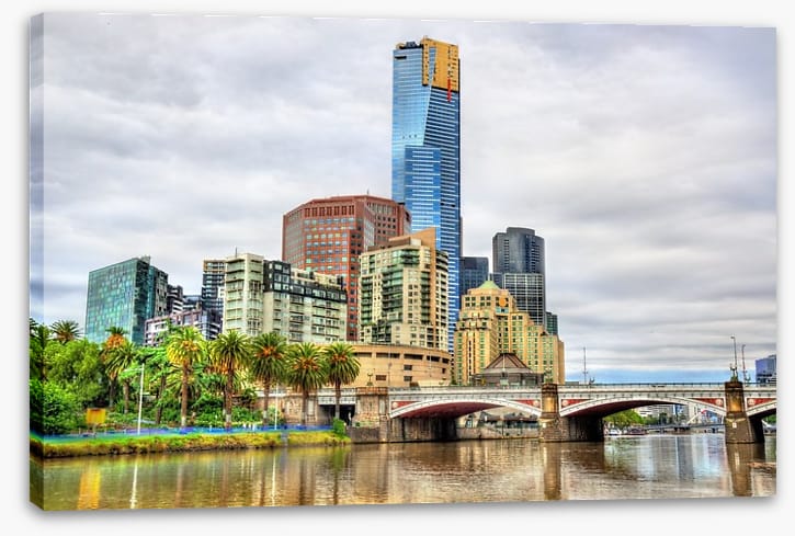 Skyline of Melbourne from the Yarra