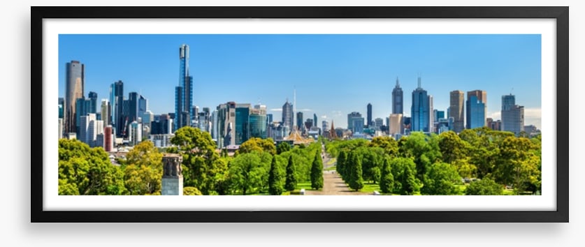 Melbourne parkland panorama