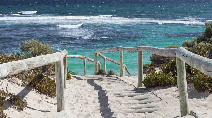 Down to Rottnest beach