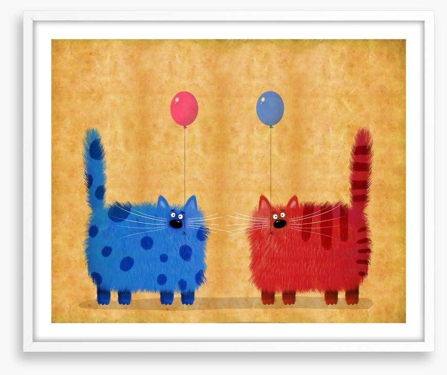 Red cat blue cat