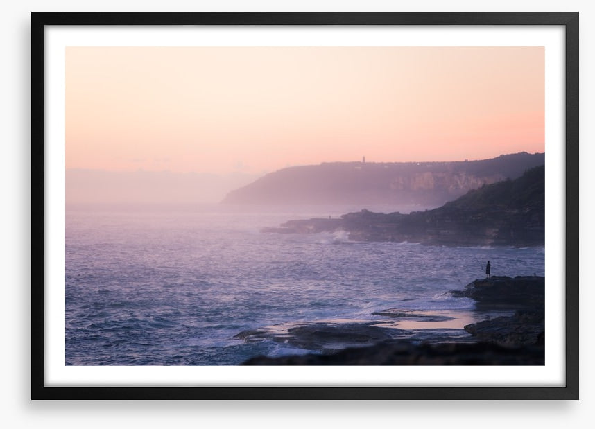 Lone rock fisherman
