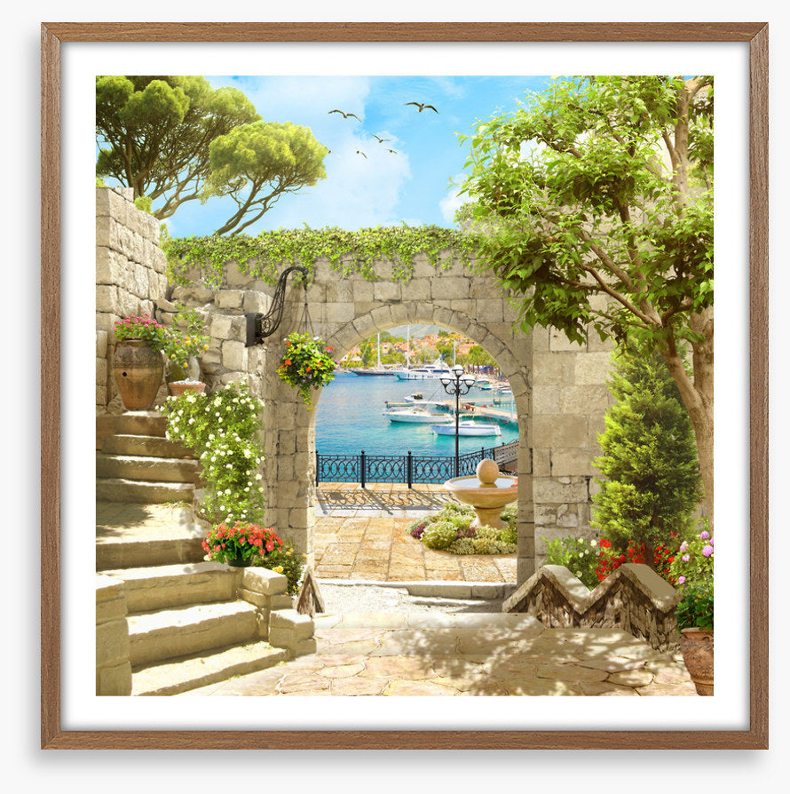 Arch to the marina
