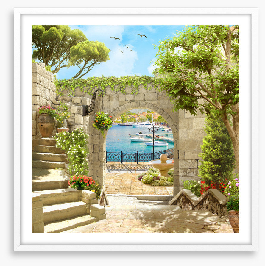 Arch to the marina