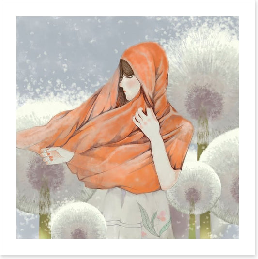 Walking with dandelions