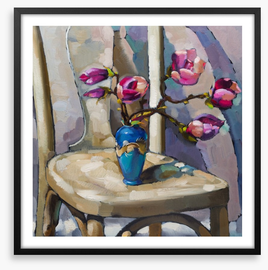 Magnolia on the chair