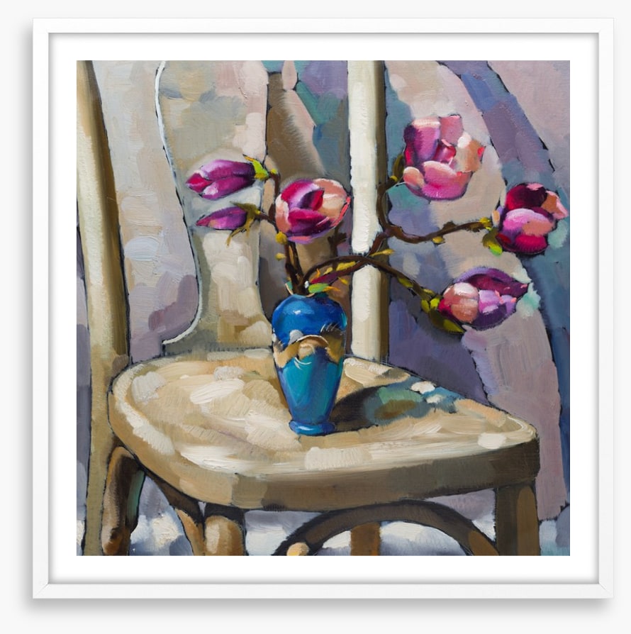 Magnolia on the chair