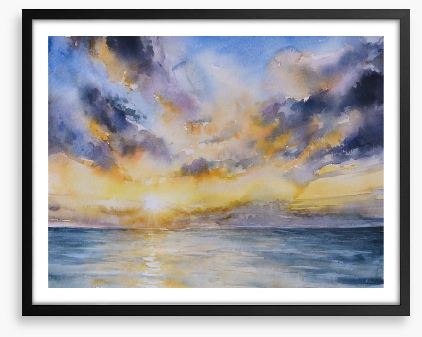 Stormy sunset