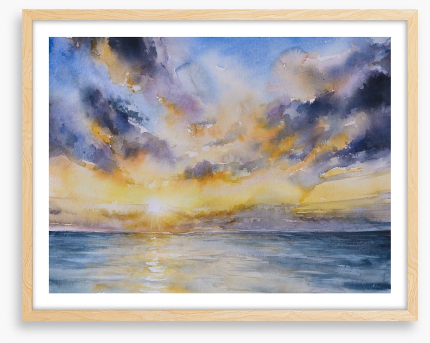 Stormy sunset