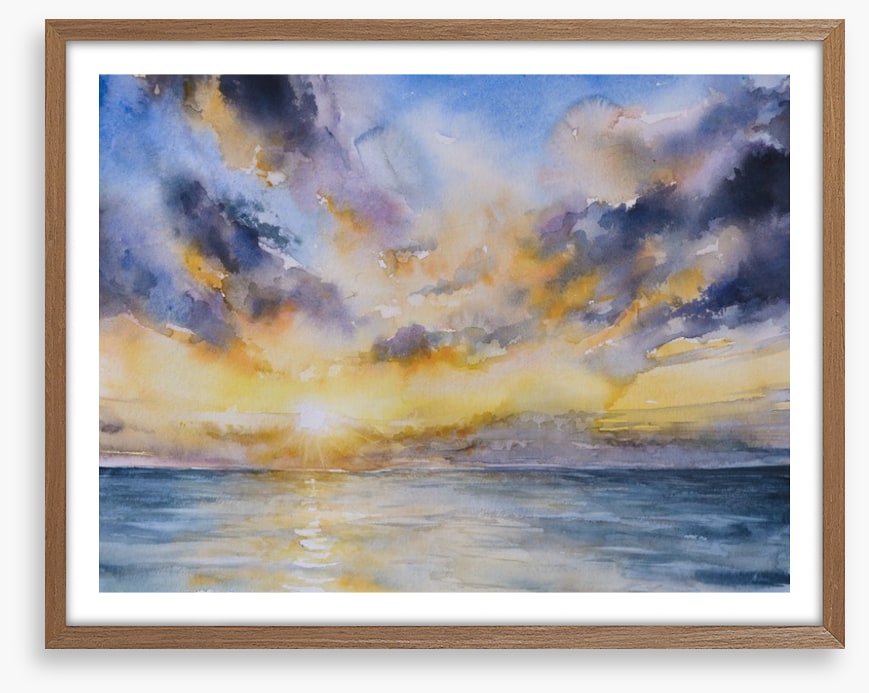 Stormy sunset