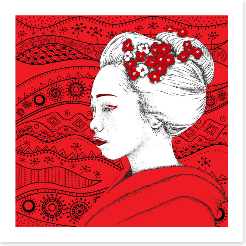Maiko in red