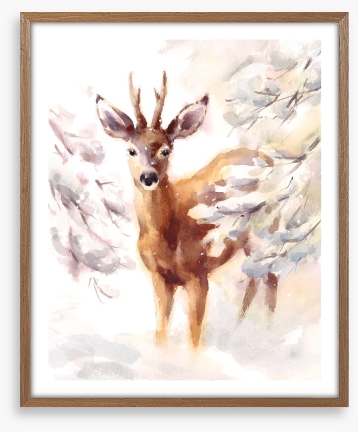 Snow flurry fawn