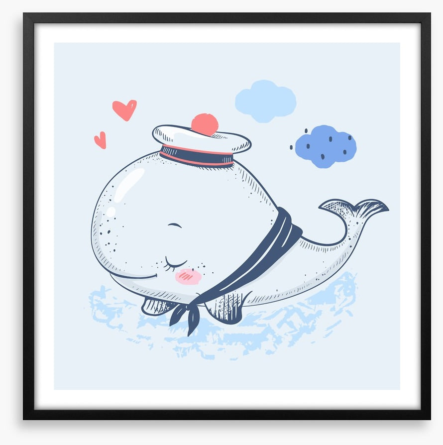 Blushing whale