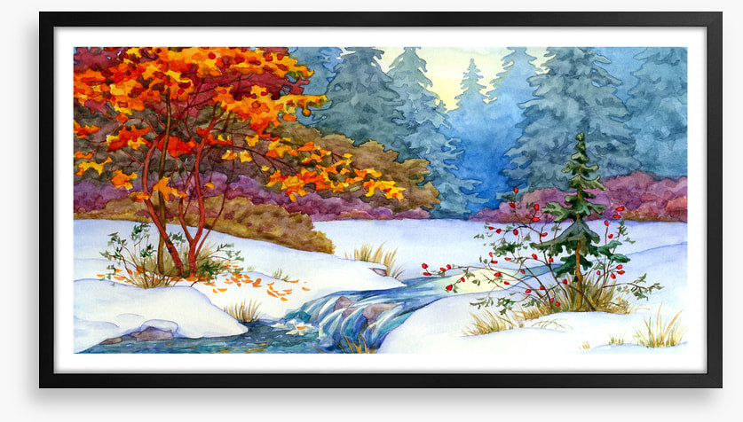 Maple stream snow