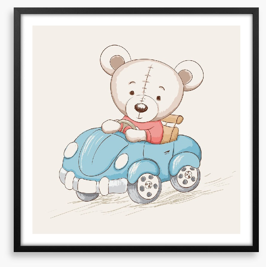 Blue car bear