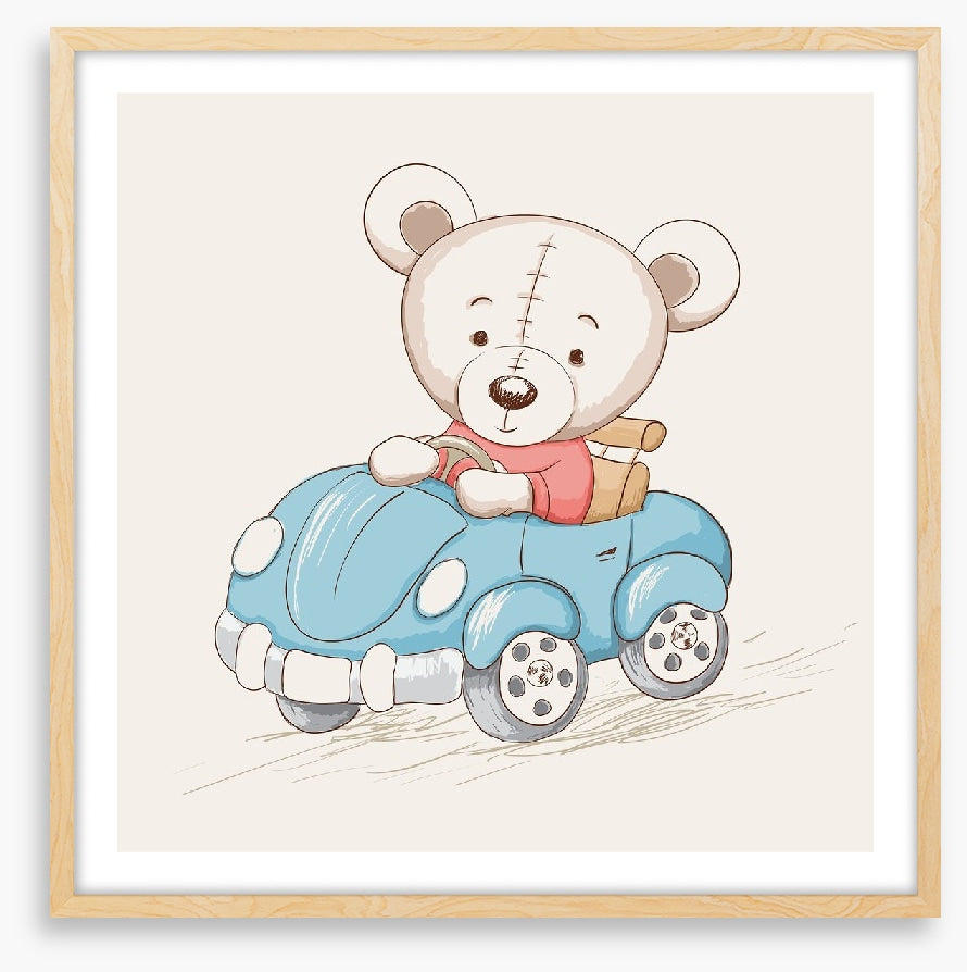 Blue car bear