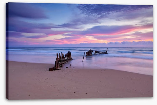 Dicky Beach shipwreck sunrise