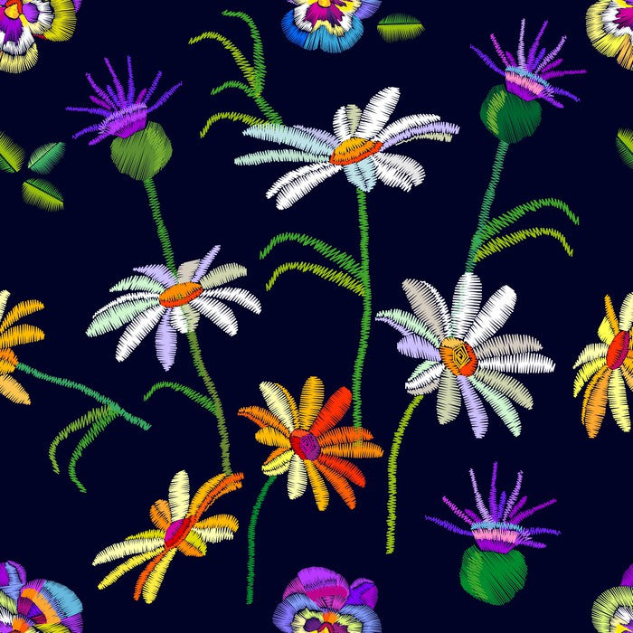 Pansy and chamomile