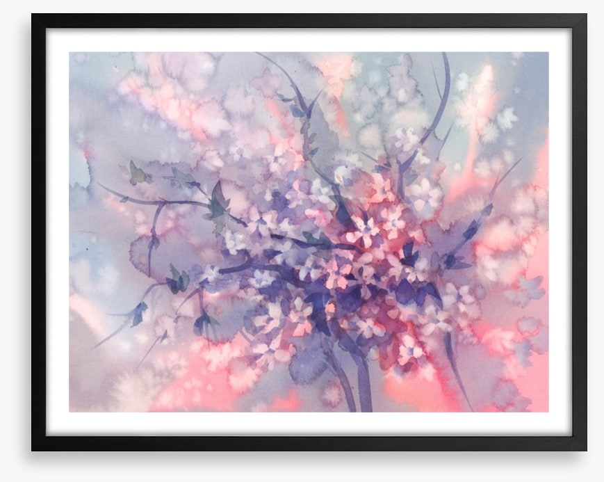 Sakura branch bloom