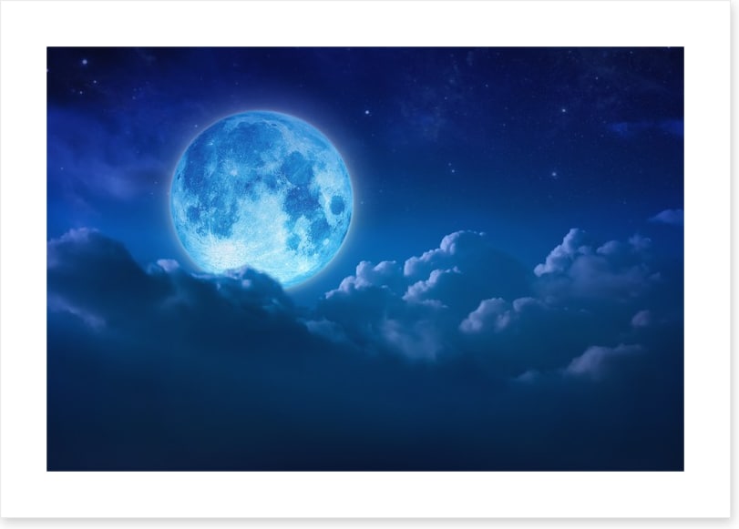 Moon glow cloudscape