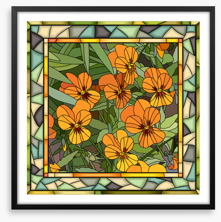The orange viola window