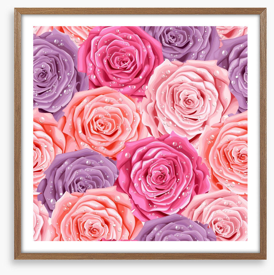 Rosy raindrops