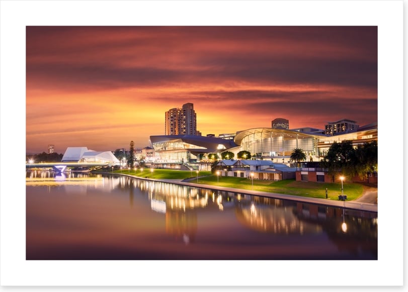 North Terrace sundown