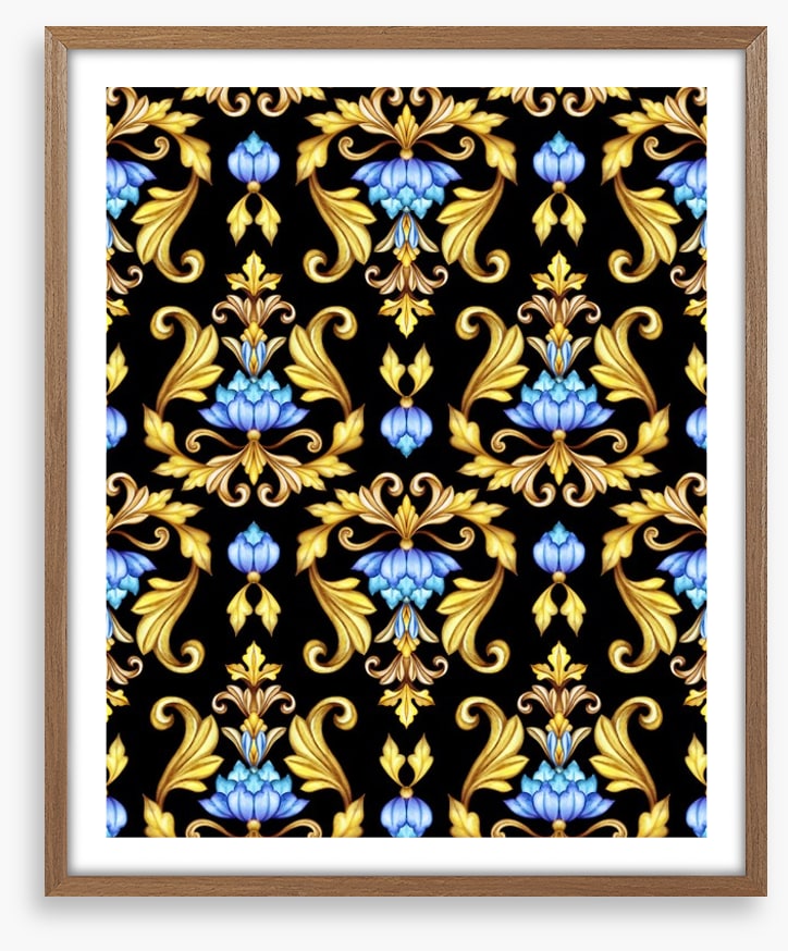 Gold leaf lotus