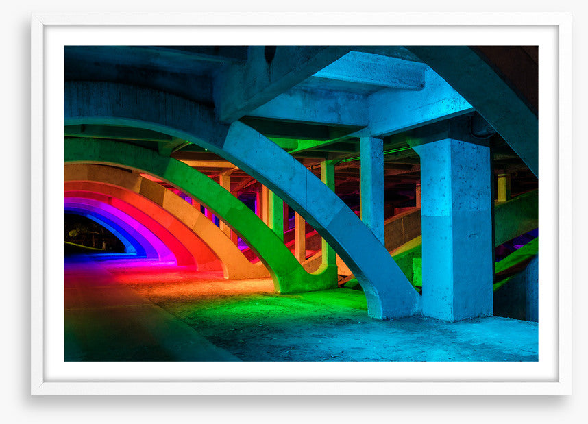 Underpass rainbow