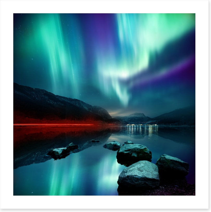 Below the lights