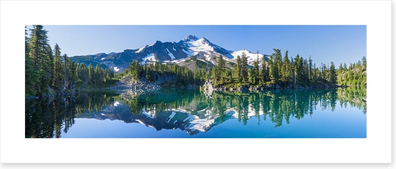 Mountain mirror panorama