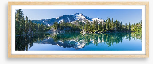 Mountain mirror panorama