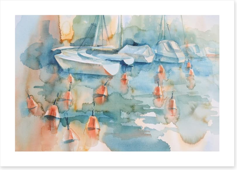 Boats and buoys