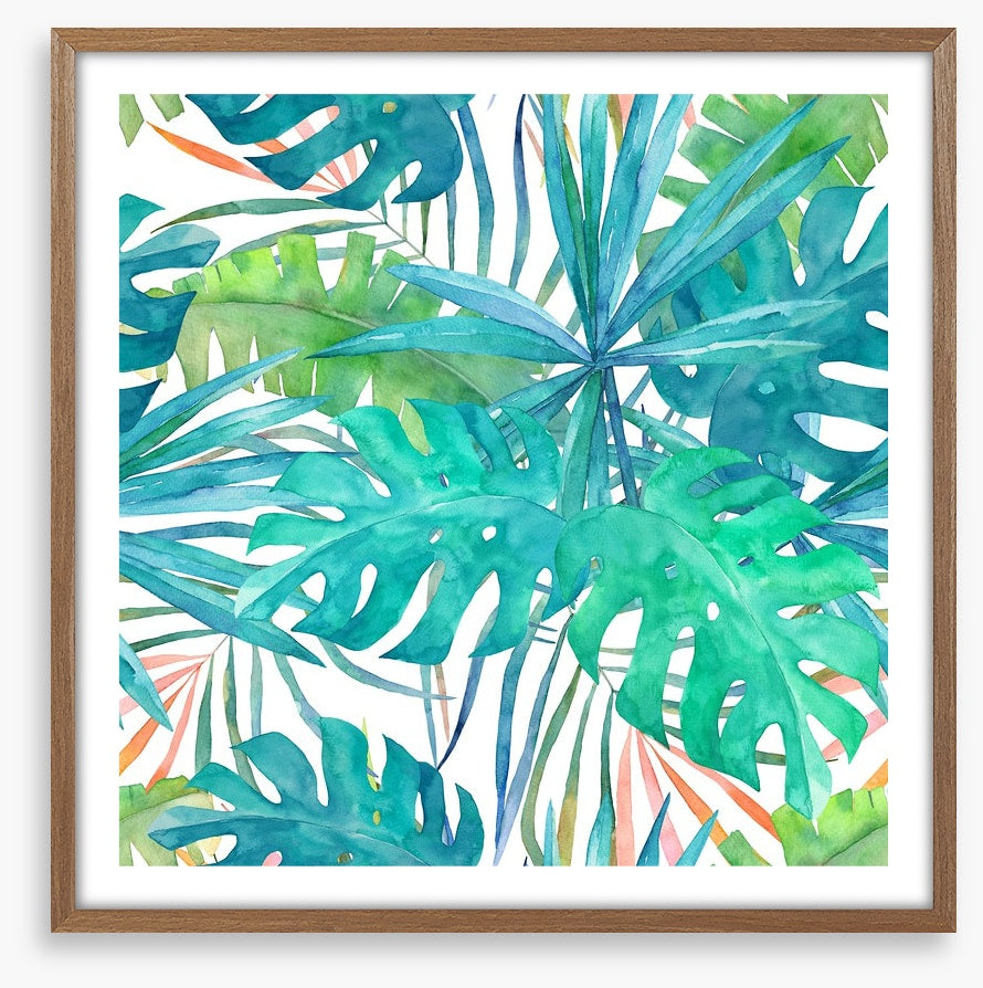 Soft palm leaves